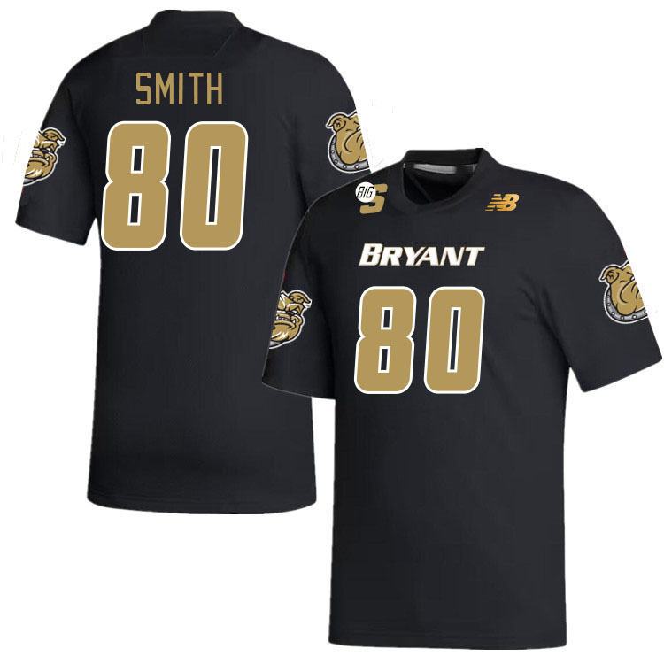Men-Youth #80 Aiden Smith Bryant Bulldogs 2023 College Football Jerseys Stitched-Black
